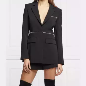 Элегантная куртка классического кроя Patrizia Pepe, черный