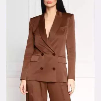 Элегантная куртка классического кроя Patrizia Pepe, коричневый