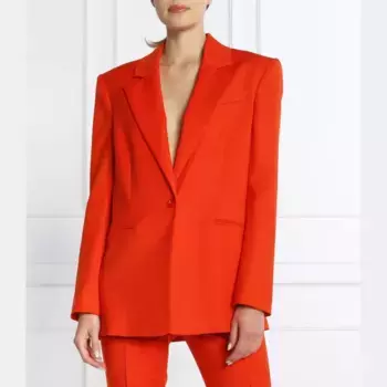 Элегантная куртка классического кроя Patrizia Pepe, оранжевый