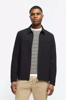 Элегантная куртка-рубашка River Island, черный