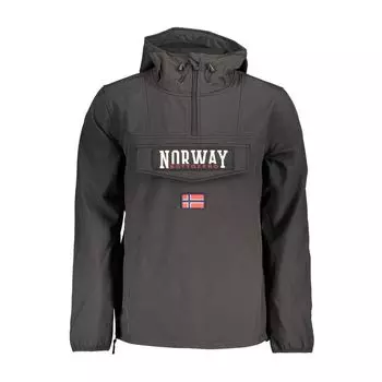 Элегантная куртка Soft Shell с капюшоном для мужчин Geographical Norway, черный
