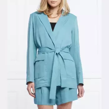 Элегантная куртка свободного кроя max&co x margherita maccapani Missoni Shallwe с добавлением белья Max&Co., синий