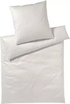 Элегантная наволочка из атласа Mako, одинарная в гамбургскую полоску, цвет серый, размер 70х90см Elegante