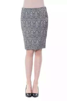 Элегантная однотонная женская юбка-труба BYBLOS, черно-белый