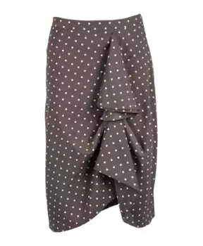 Элегантная плиссированная юбка из полиэстера. Marella, коричневый