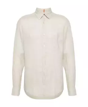 Элегантная повседневная рубашка Hugo Boss, бежевый