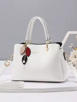 Элегантная повседневная женская сумка на одно плечо, белый