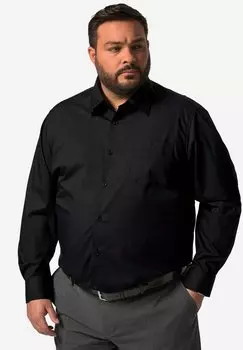 Элегантная рубашка BUSINESS LANGARM EASYCARE KENTKRAGEN COMFORT FIT Men Plus, черный
