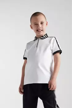 Элегантная рубашка-поло для мальчика River Island, белый