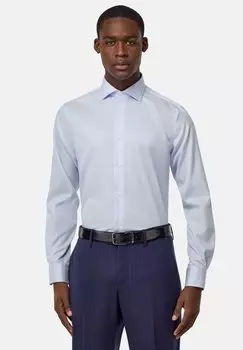 Элегантная рубашка ULTIMATE NON IRON STRIPED REGULAR FIT Boggi Milano, светло-голубой