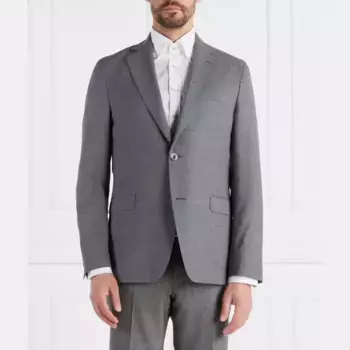 Элегантная шерстяная куртка Fogerty стандартного кроя Oscar Jacobson, черный