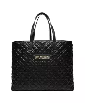 Элегантная сумка шопер Moschino, черный