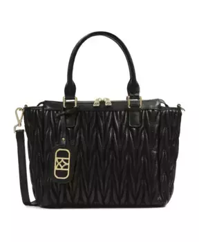 Элегантная сумочка с изящным стеганым узором. Kazar, черный