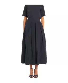 Элегантная юбка макси с боковыми карманами Vicario Cinque, синий