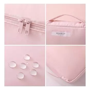 Элегантная выдвижная косметичка с футляром, пудровый розовый KS87 Ecarla