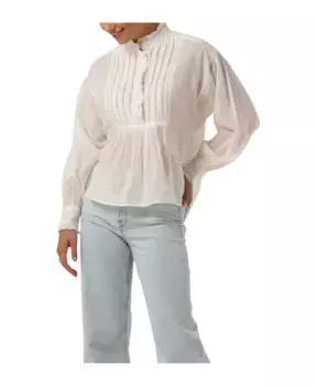 Элегантная вышитая блузка Antik Batik, бежевый