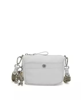 Элегантная женская сумка через плечо с белым удлиняющимся ремнем Kipling, белый