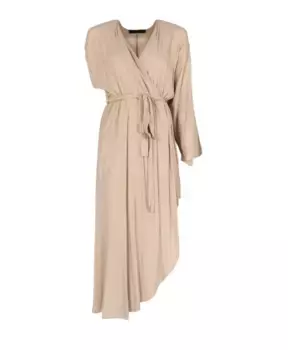 Элегантное асимметричное платье La Haine Inside Us, бежевый