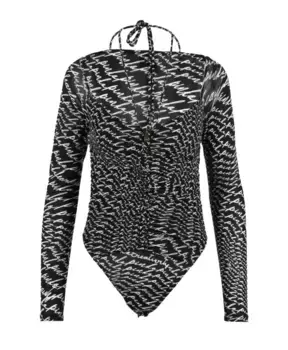Элегантное боди из эластичной ткани. Pinko, черный