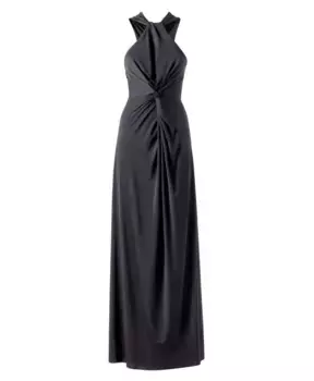 Элегантное длинное платье из джерси Mvp Wardrobe, черный