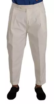 Элегантное хлопковое эластичное платье Dolce & Gabbana, белый