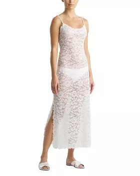 Элегантное кружевное платье Essential Allover Lace Gown Natori, белый