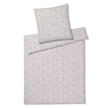 Элегантное мягкое фланелевое постельное белье Princeton нежно-розового цвета 155х200 см + 80х80 см Elegante