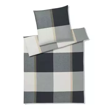Элегантное мягкое фланелевое постельное белье Berkeley Stone 240х220 см + 2х 80х80 см Elegante