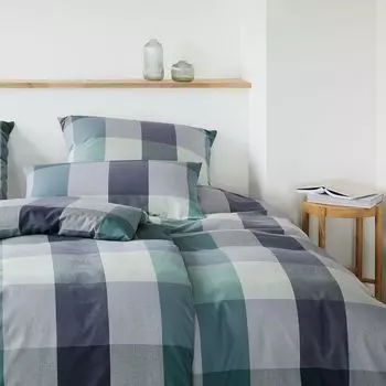 Элегантное мягкое фланелевое постельное белье Derby темно-зеленая наволочка одинарная 40х80 см Elegante