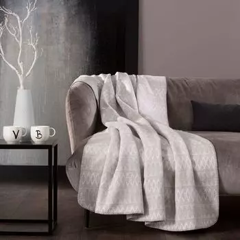 Элегантное одеяло Villeroy & Boch Malindi серое 150 х 200 см, смесовый хлопок biederlack