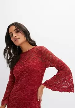 Элегантное платье bonprix, красное