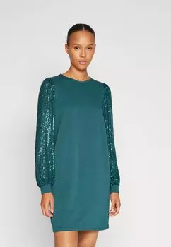 Элегантное платье Charlotte Sequin Sleves Vero Moda, цвет sea moss