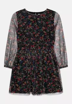 Элегантное платье Dress Girls GAP, черный