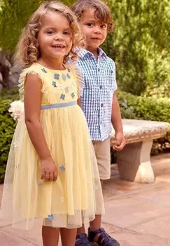 Элегантное платье JoJo Maman Bb, желтое