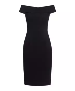 Элегантное платье Кармен на молнии Ivy Oak, черный