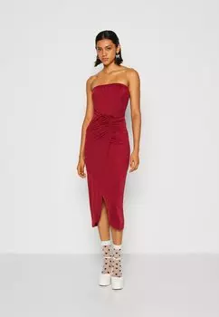 Элегантное платье Kelly Rouched Midi WAL G., цвет wine