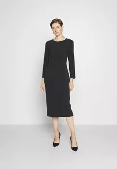 Элегантное платье Microtrone Technical Crepe Dress Pinko, черный