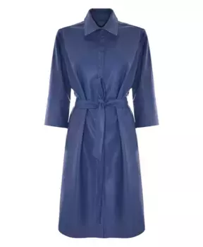 Элегантное платье миди с поясом Kocca, синий