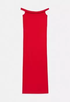 Элегантное платье NKFFLOMMI LONG DRES Name it, красный