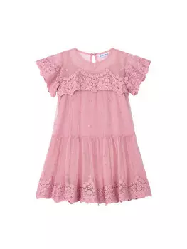 Элегантное платье обычного кроя 3909 Mayoral, розовый