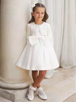 Элегантное платье обычного кроя Abel & Lula, белый