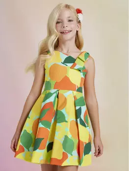 Элегантное платье обычного кроя Abel & Lula, мультиколор