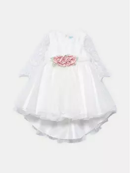 Элегантное платье обычного кроя Abel & Lula, белый