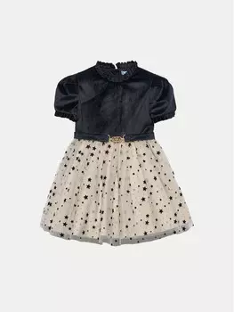 Элегантное платье обычного кроя Abel & Lula, черный