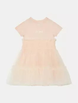 Элегантное платье обычного кроя Guess, розовый