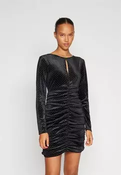 Элегантное платье Onlcori ONLY, цвет black/silver studs