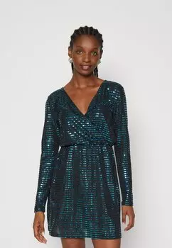 Элегантное платье Onldana Mirror Wrap Dress ONLY, черный
