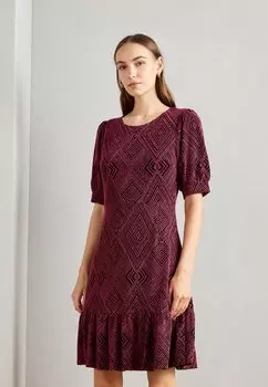 Элегантное платье ПЛАТЬЕ С ВОЛАНОМ b.young, живой микс