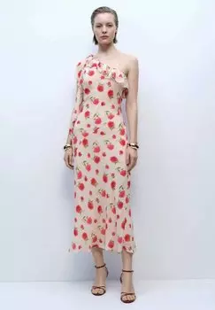 Элегантное платье ROSE Mango, бежевый