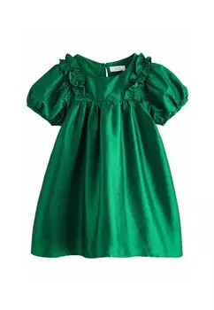 Элегантное платье RUFFLE REGULAR FIT Next, зеленый